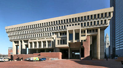 Boston City Hall by Wikimedia Commons