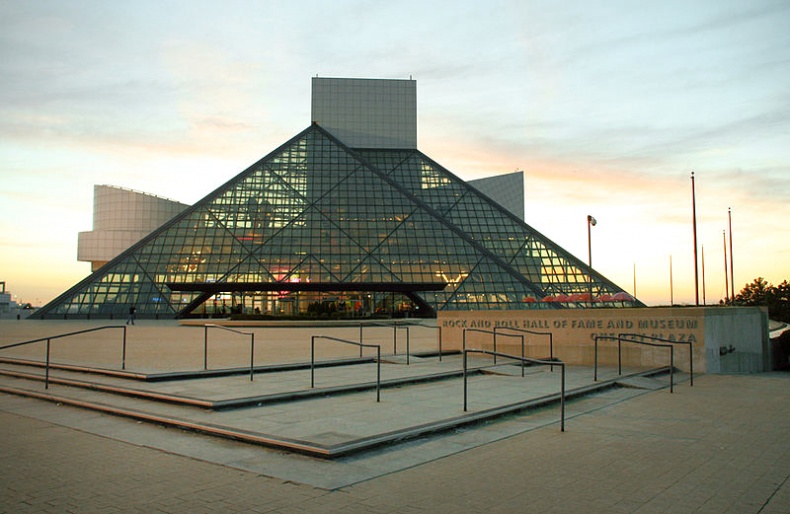 The Rock and Roll Hall of Fame and Museum by Wikimedia Commons