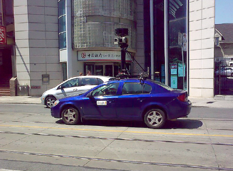 Google Street View Car in Chinatown Toronto by Wikimedia Commons