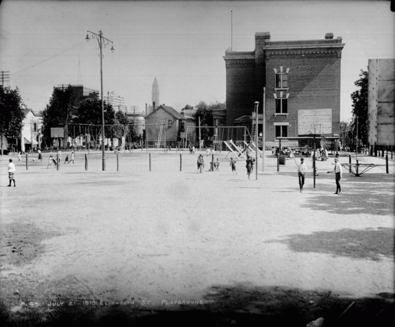 Elizabeth Street playground Toronto archives