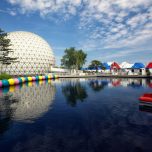 Ontario-Place-view-of-Cinesphere-Movie-Theatre