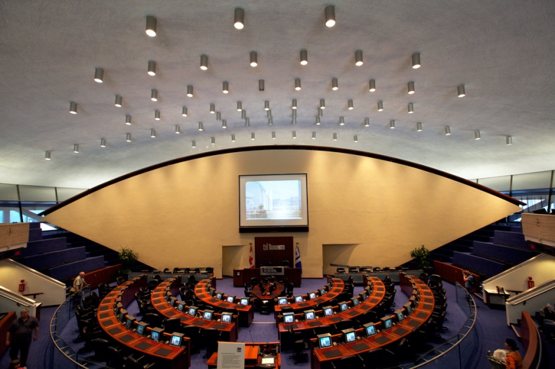 Toronto Council Chamber panorama
