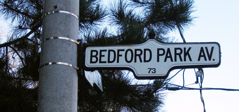 Bedford Park Toronto Sign